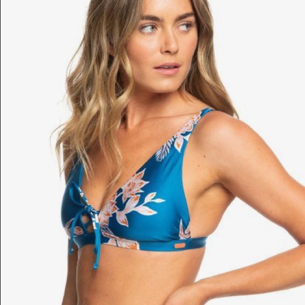 Roxy Floral Riding Moon Bikini Top